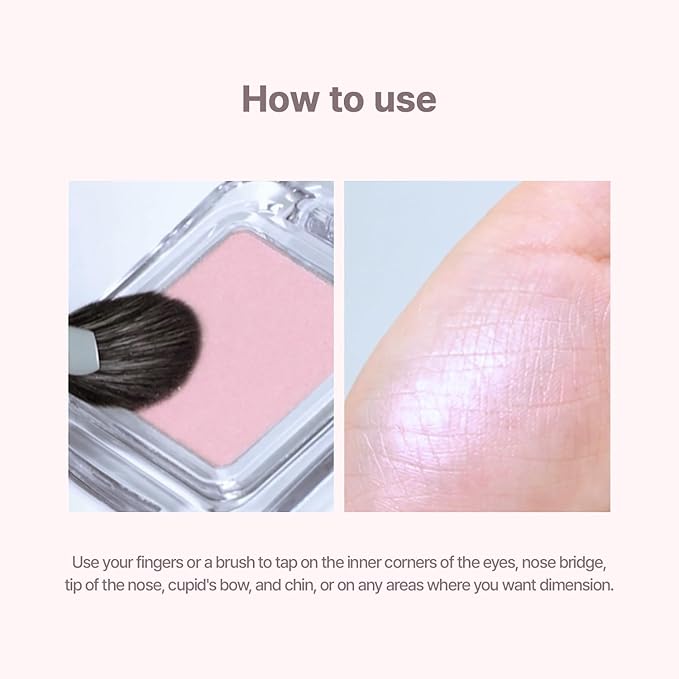 2aN Pure Glash Highlighter – Glass-Like Sheen Powder Highlighter for a Natural, Radiant Glow | Buildable, Long-Lasting, Lightweight Formula (CLEAR, 0.8oz)
