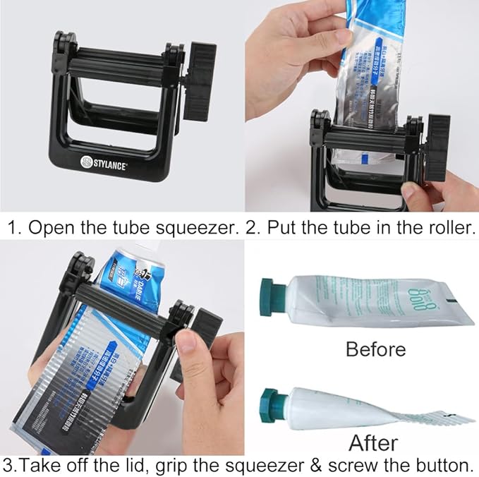 Toothpaste Squeezer, Hair Salon Squeezer, Metal Toothpaste Tube Squeezer Tool Paint Tube Wringer for Artist, Painter, Home