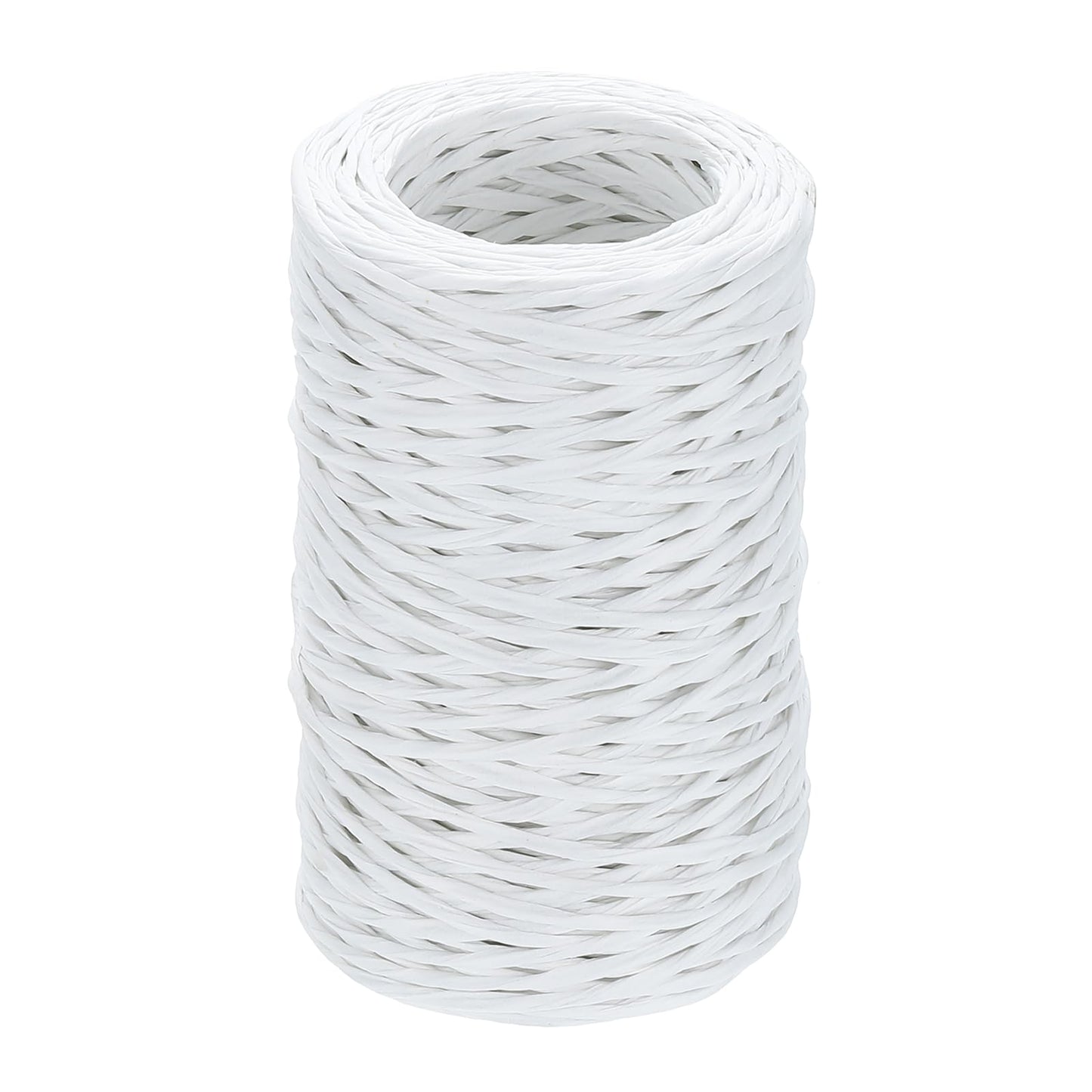 uxcell 164 Feet Floral Bind Wire Wrap Twine, 2mm Floral Wire Vine Bind Wire Rustic Craft Wire for DIY Projects Flower Bouquet Wreath Gift Wrapping Wedding Decoration White