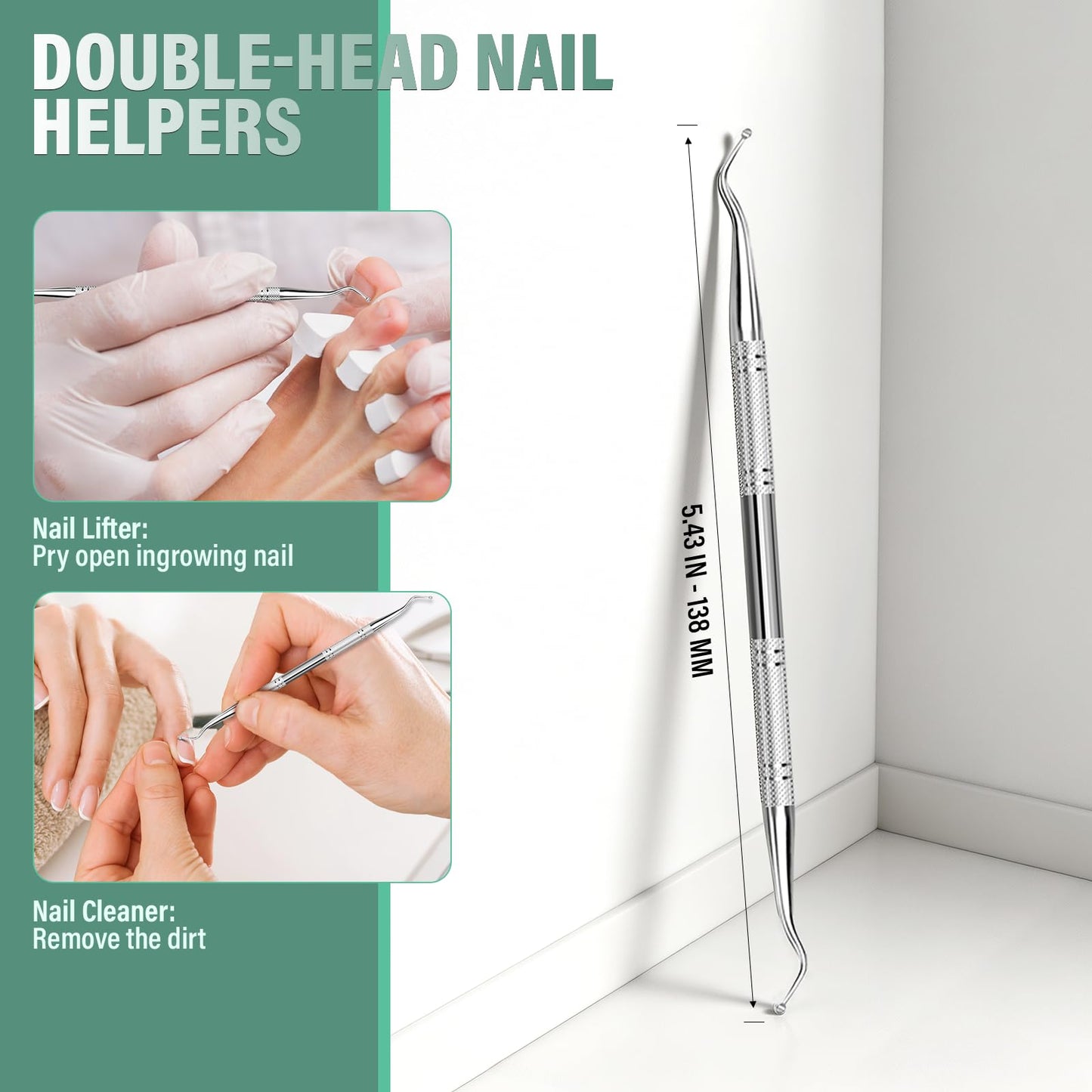 Toenail Clippers for Seniors with Safety Lock Long Handle, Large Toe Nail Clippers for Thick Toenails for Men Women, Wide Opening Slanted Fingernail Clippers with Catcher Precision Nail Cutter Set