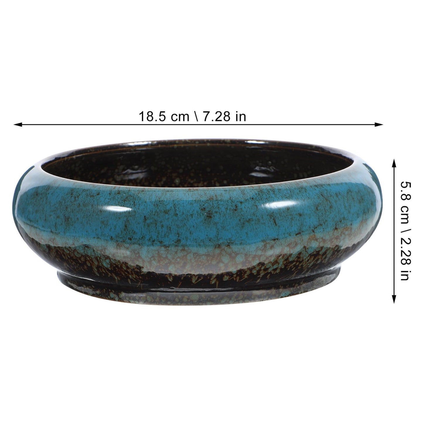 GANAZONO Large Garden Bowl Planter Water Plant Pot Water Lily Pots Hydroponic Planter Bonsai Pots Garden Decorative Cactus Stand Flower Container Daffodil Pot Bowl (Random Color)