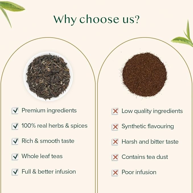 VAHDAM, First Flush Darjeeling Tea - 170+ Cups (340g/12oz) Loose Leaf Black Tea - Flowery, Aromatic & Delicious | Mellow & Fragrant | Vacuum Sealed Pack