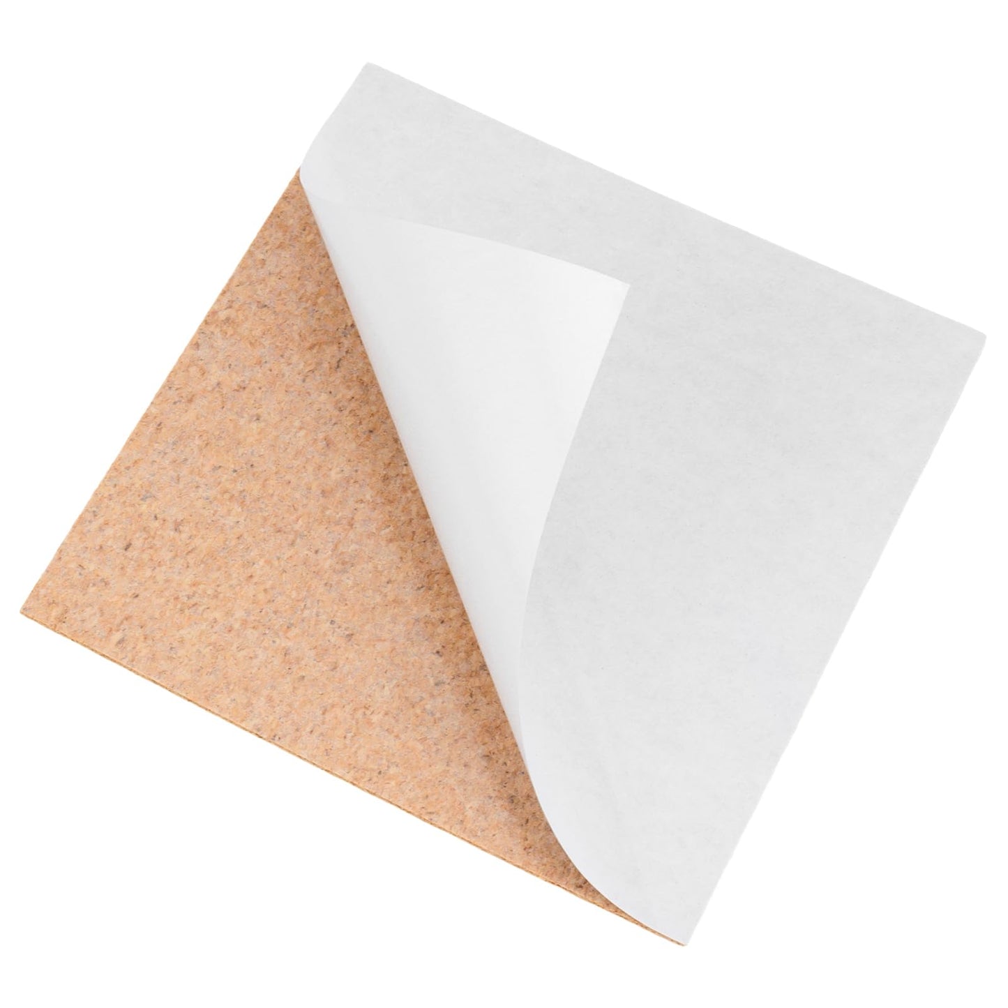 HEIHAK 200PCS Self-Adhesive Cork Backing Sheets 4"x4" (10x10cm) Square Coaster Bottoms for DIY Crafts Home Tabletop Decoration