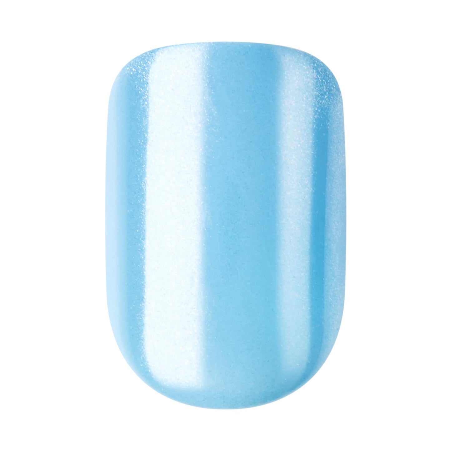 Kiss Impress No Glue Mani Press On Nails, Color FX, 'Meta', Blue, Short Size, Squoval Shape, Includes 30 Nails, Prep Pad, Instructions Sheet, 1 Manicure Stick, 1 Mini File