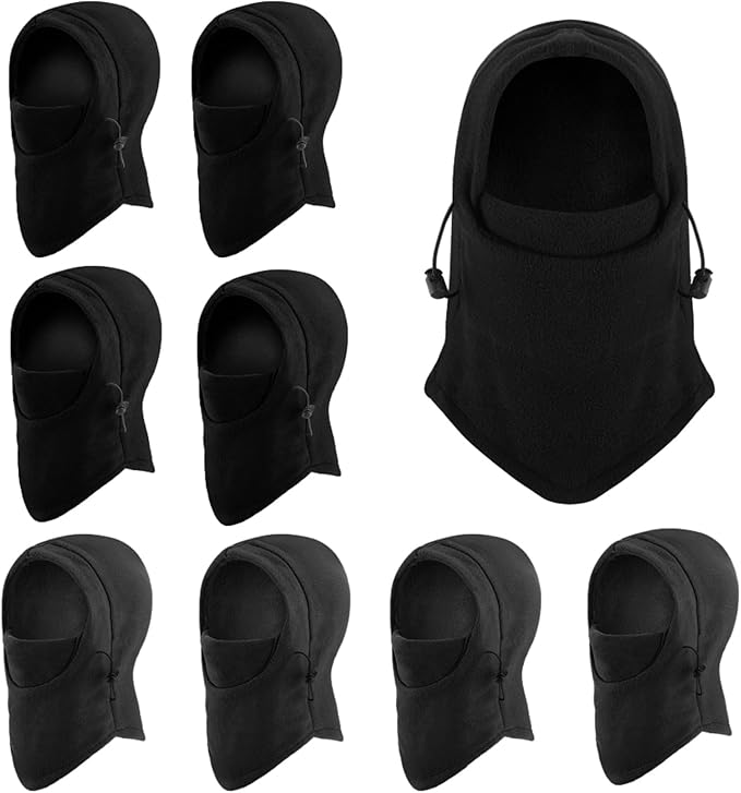 Frienda 8 Pcs Balaclava Ski Mask Men Windproof Warmer Face Covers Adjustable Winter Mask for Men Women