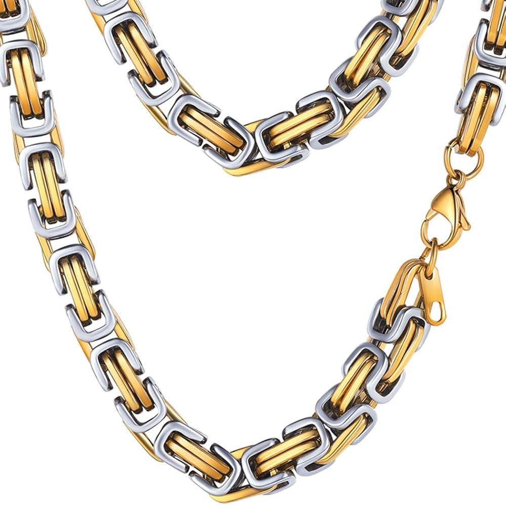 PROSTEEL Stainless Steel Chain Necklace For Men Mens 8mm Thick Neck Chain