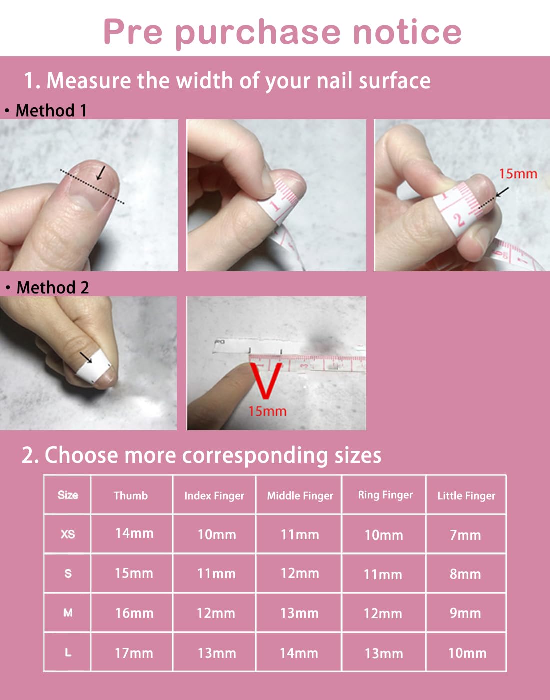Handmade Press on Nails - Medium Pointed Almond Shape, Fake Nails Short Oval, Reusable Acrylic Stick on False Nails Kit for Women/K10-M