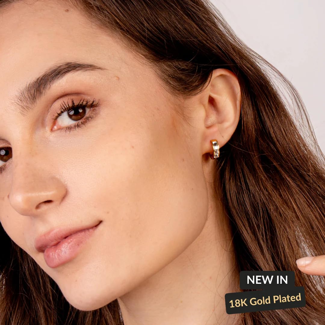 CALMI - Magnetic Wellness Earrings with Adjustable Stainless Steel Design - 18K Gold-Plated - Wearable Magnetic Field Accessory for General Wellbeing | Unisex (Gold)
