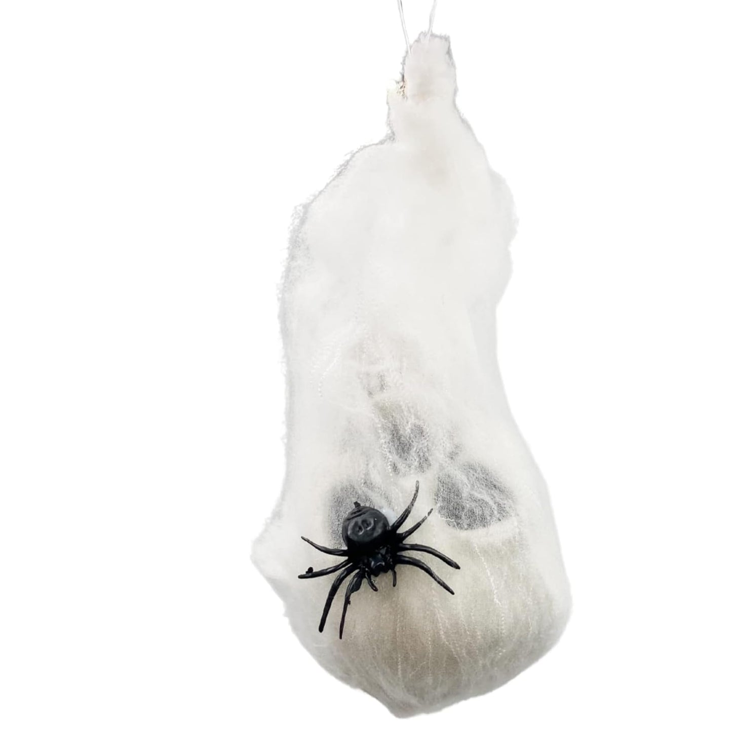 Needzo Halloween Decoration Hanging Spider Egg Sacs, Haunted House Decor, 7 Inches (Pack of 2)