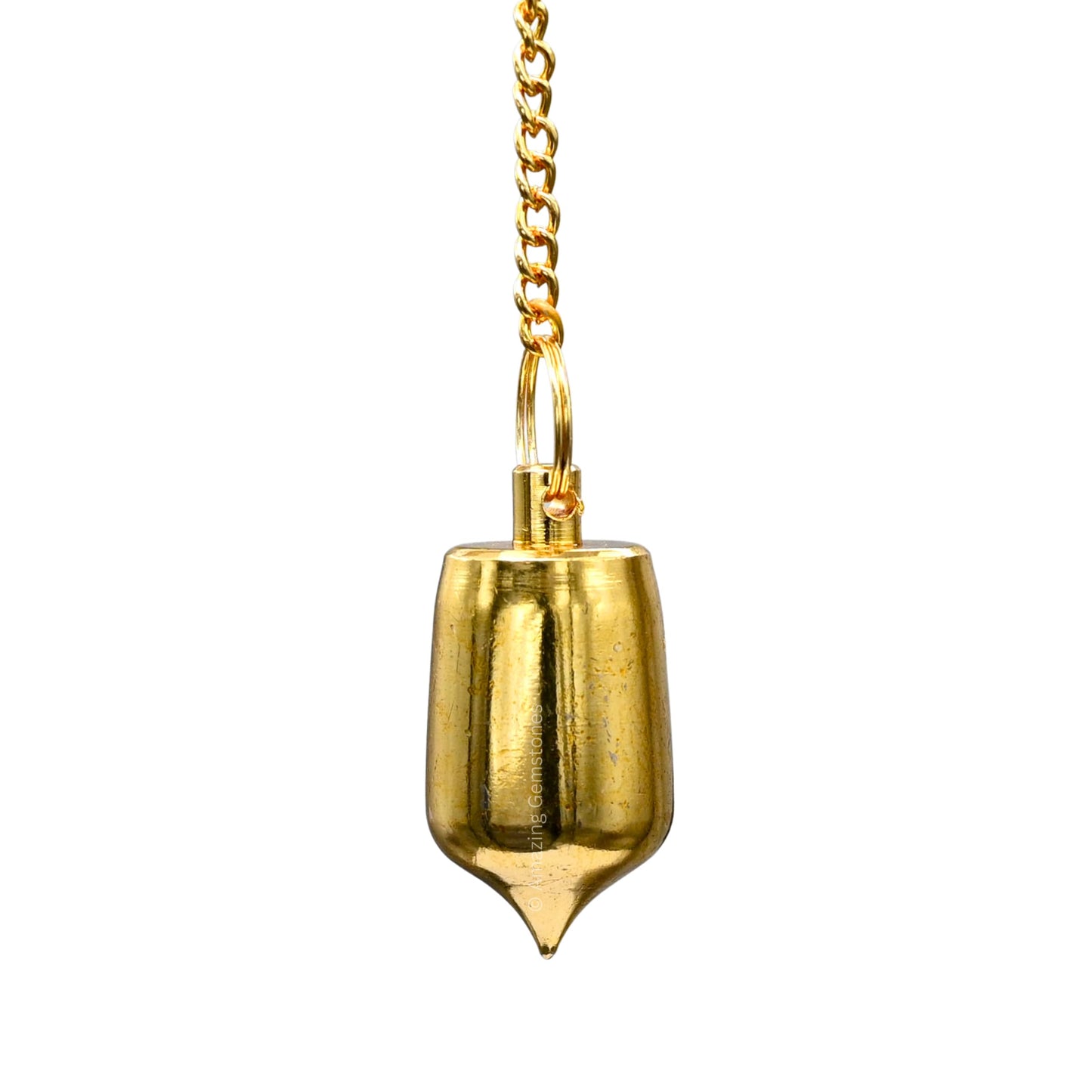Amazing Gemstone Healing Metal Pendulums for Divination, Gold Pointed Drum Steel Copper Pendulum High Energy Pendulo de Bronce Pendulos de Mesa MP93