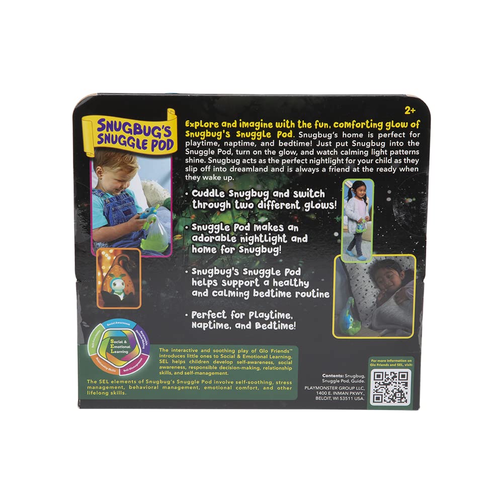 Playskool Glo Friends— Snugbug's Snuggle Pod — Light with Glowing Bug — SEL Toy —Ages 2+