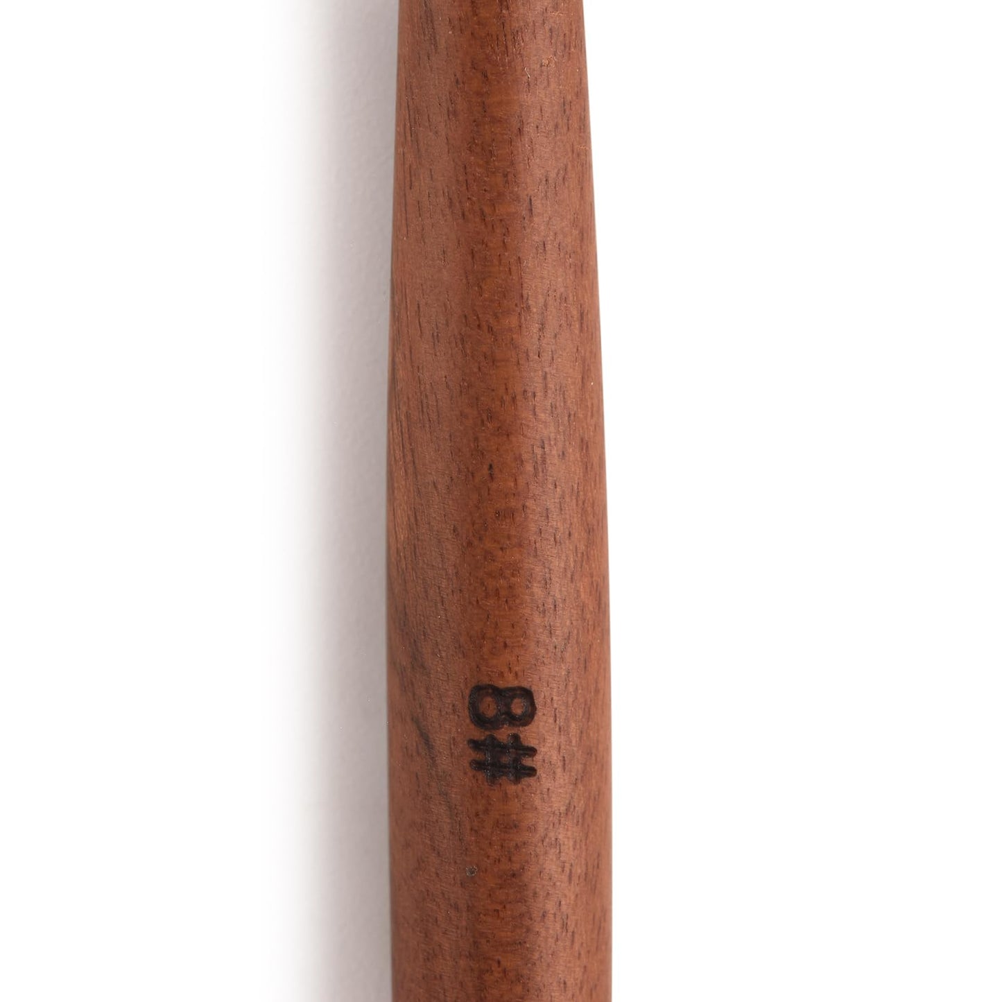 Rolabling Nail Brush Kolinsky Sable Acrylic Nail Art Brush Professional Red Wooden Nail Brush (8#)
