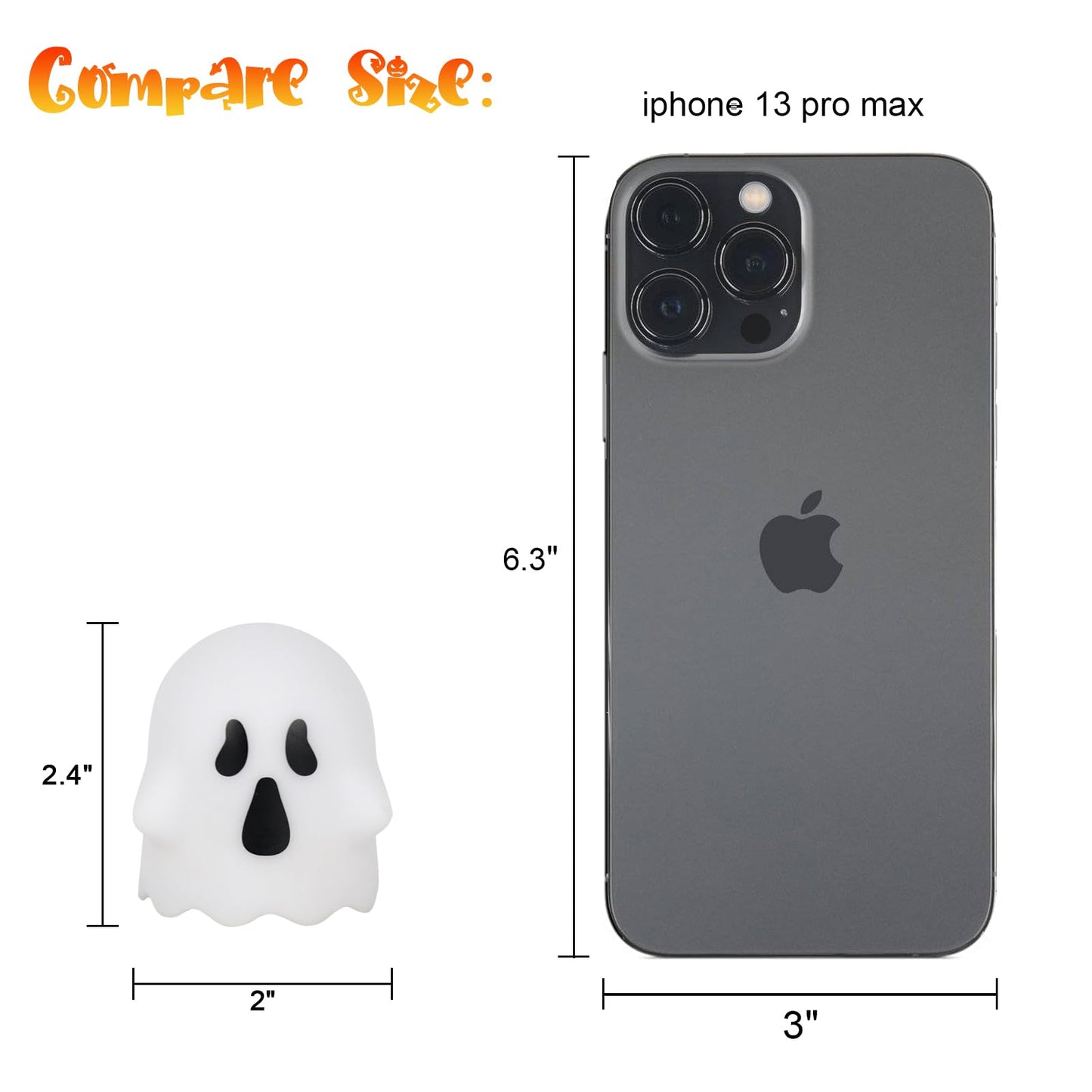 Lasumora Ghost Halloween Decorations Flameless Candles with Remote Timer, 6 Pack Grimace Ghost Candles, Battery Operated Halloween Lights Dimmable Halloween Decor Indoor