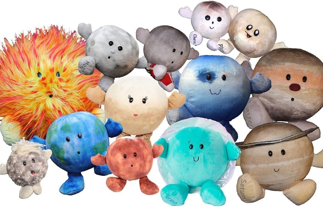 Celestial Buddies Plush Solar System Set 12 Piece Buddy Science Astronomy Space Educational Stuffed Planet Toys