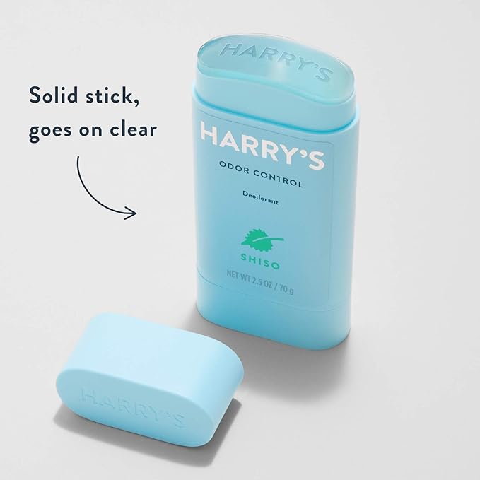 Harry's Men's Odor Control Deodorant, Aluminum Free, Shiso, 6 Count