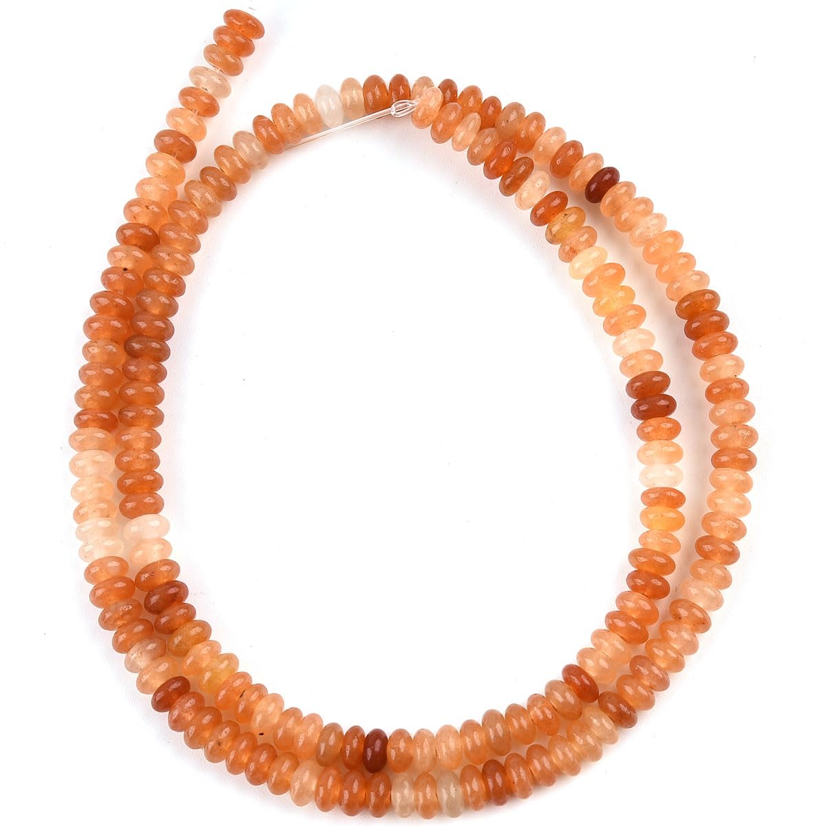 165pcs 4x2mm Natural Red Aventurine Disk Rondelle Spacer Stone Semi Precious Gemstone Loose Beads for Jewelry Making 15 Inch