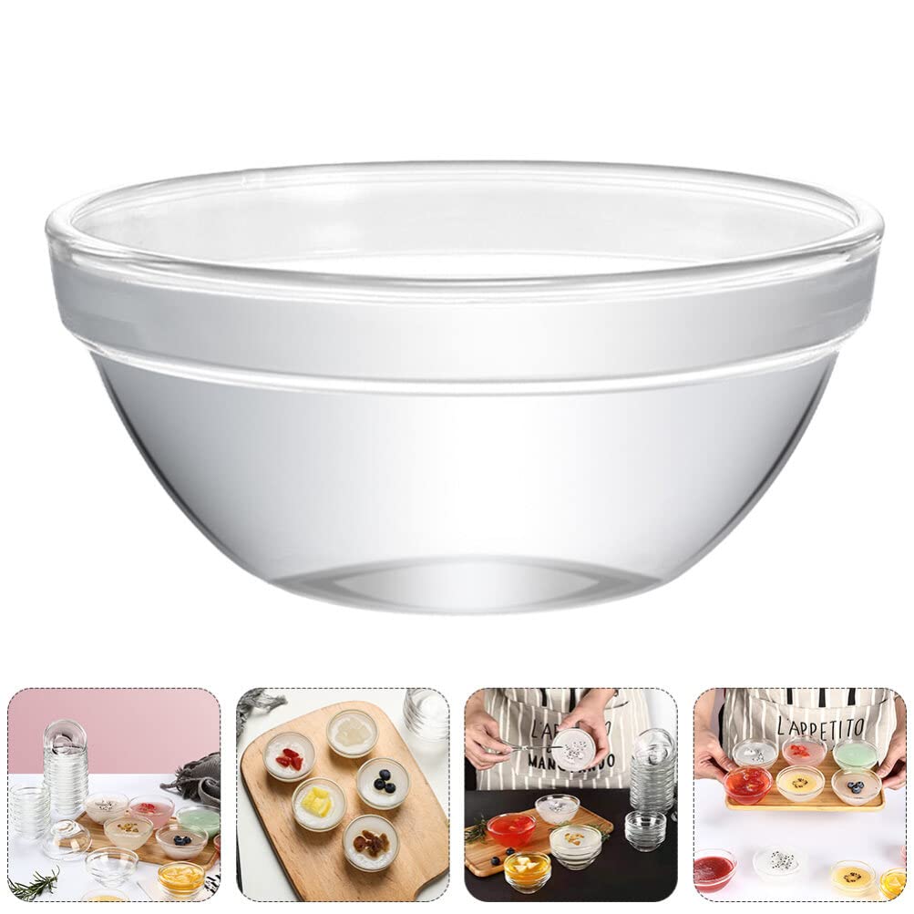 Small Prep Mixing Bowls: 2.3x1.1Inch Mini Prep Bowls Stackable Glass Serving Bowls for Kitchen Prep - Dessert - Dips - Salad - Candy Dishes