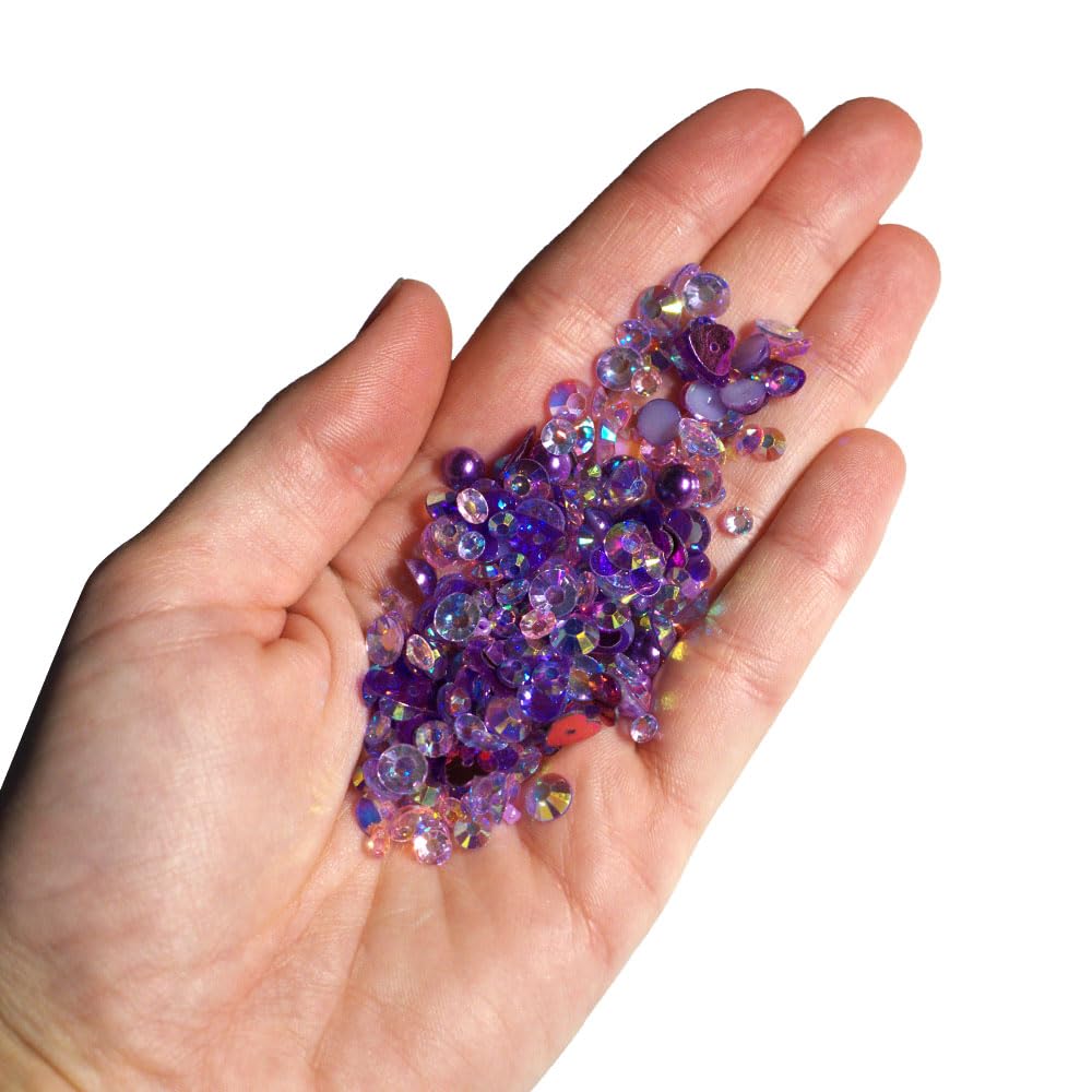 Buttons Galore Valentine’s Day Embellishment Set – 50g of Flat Back Gems, Polymer Clay, Shaped Sequins, Flat Back Pearls & Rhinestones for DIY Crafts, Scrapbooking & Shaker Projects