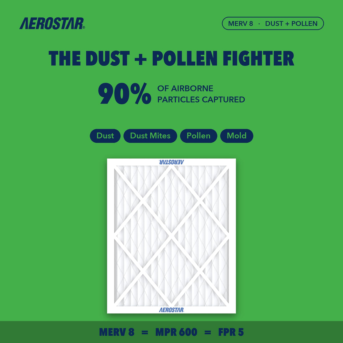 Air Filter 21x23x1 MERV 8 AC Filter (4 Count)