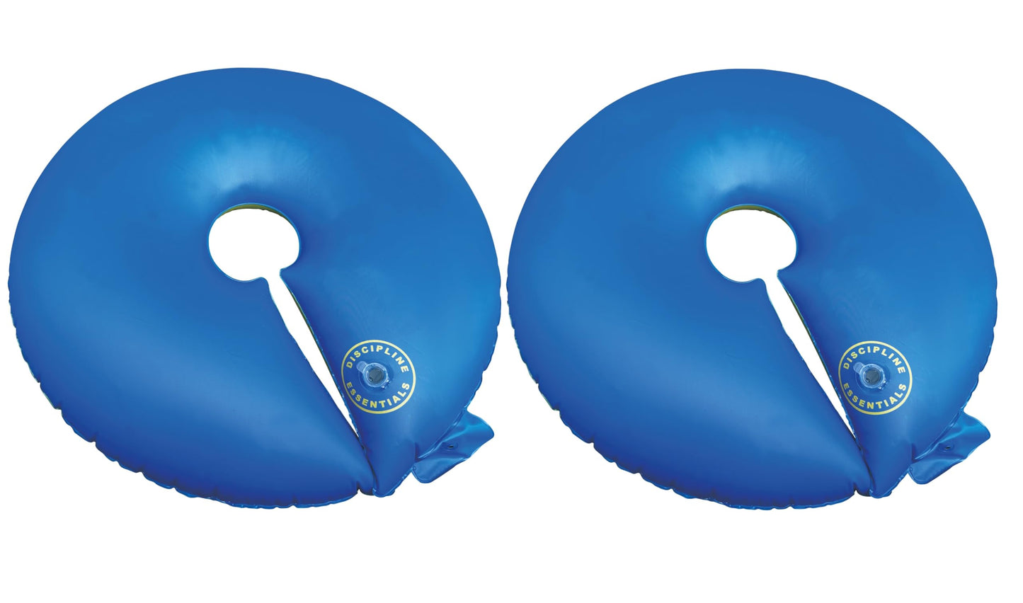12+ Hours Slow Release Ring-Style Tree Watering Bag - 15 Gallon Watering Ring for Trees, Discipline Essentials (2 Pack, Blue/Yellow)