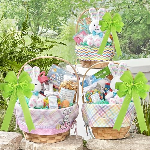 2 Pack Green Christmas Tree Bows 12x20inch Large Burlap Wreath Bow with Glitter String for Grinch Halloween Christmas Tree Topper Home Front Door Decor,Easter Bow,St. Patrick's Day Bow