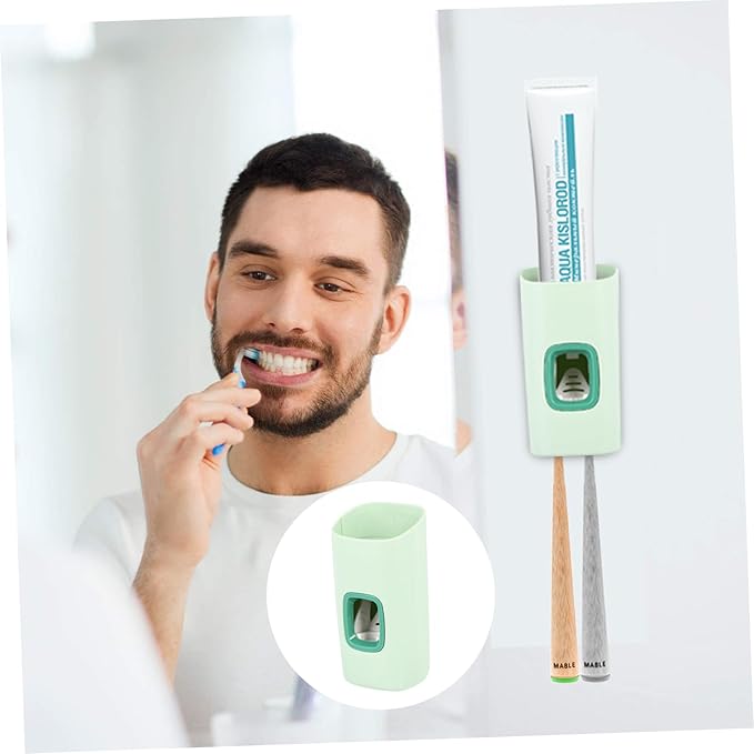 GALPADA Ergonomic Toothpaste Pump Wall-Mounted Squeezer No Needed Space-Saving Design