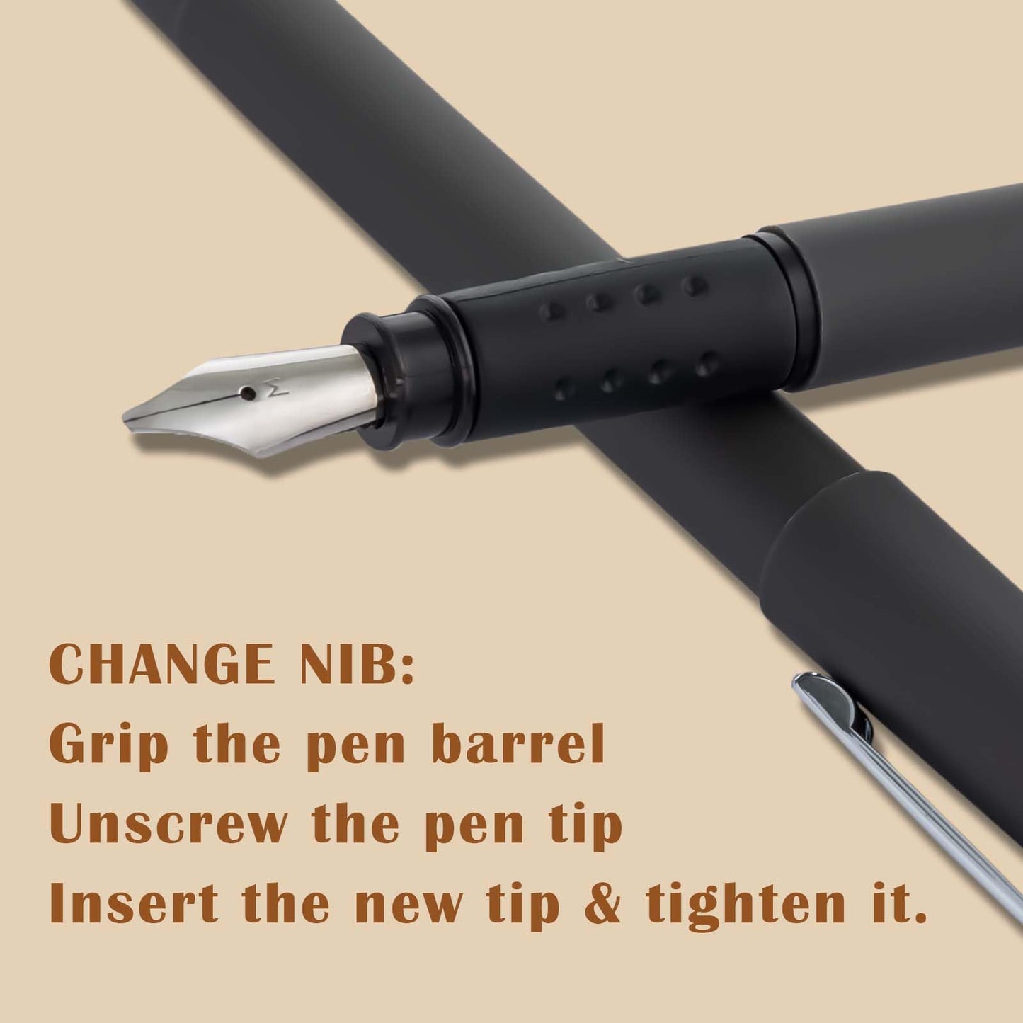 Falling in Art 34Pcs Calligraphy Pen Set, Calligraphy Kit with 5 Pen Nibs and 22 Assorted Ink Cartridges, Drawing and Calligraphy Practice For Beginners