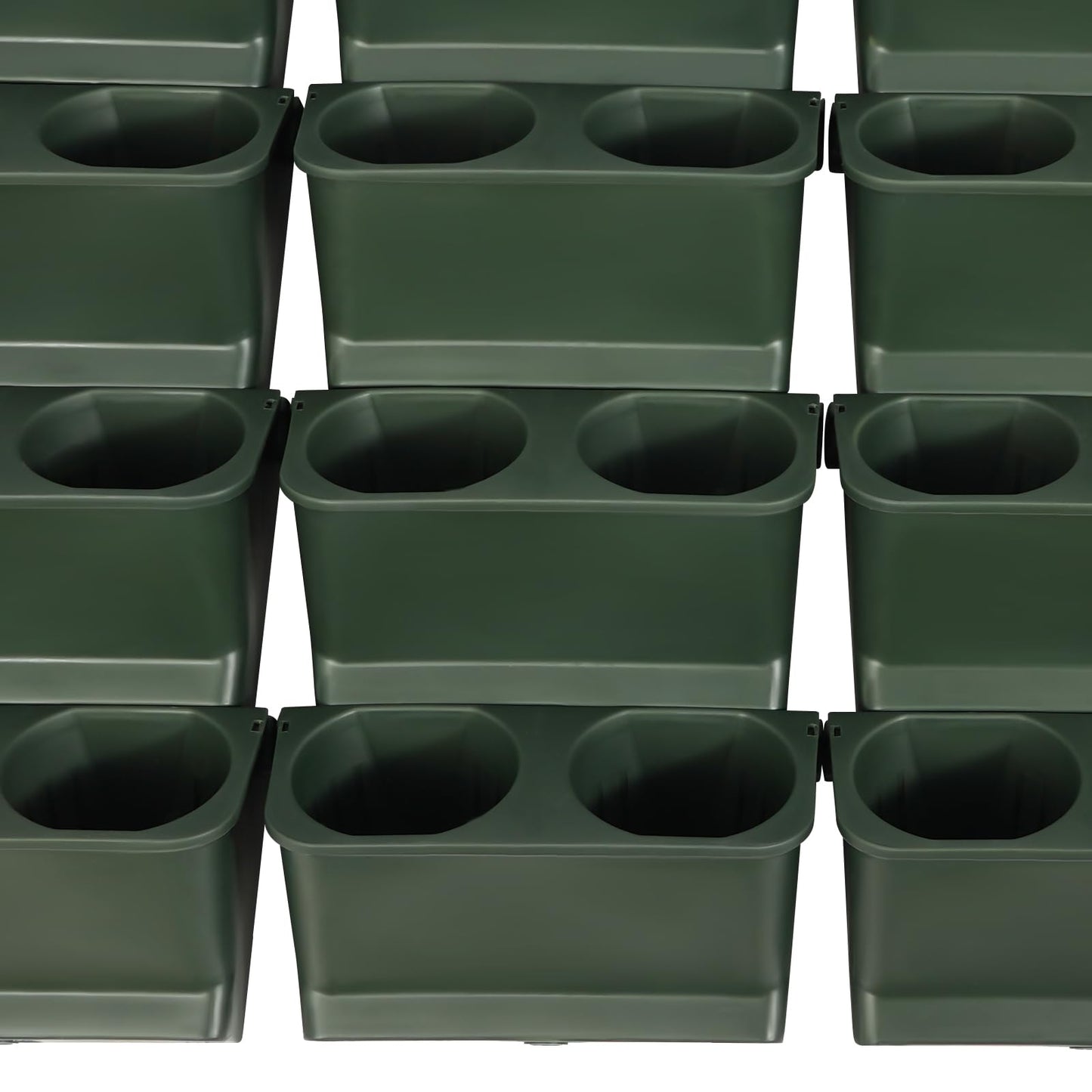 choayun Vertical Wall Planter, Stackable Wall Garden Planter with 30 Pockets for Indoor Outdoor, Self-Watering Hanging Wall Planters, Wall-Mounted Plant Pot Holder for Herbs Vegetables Fruits