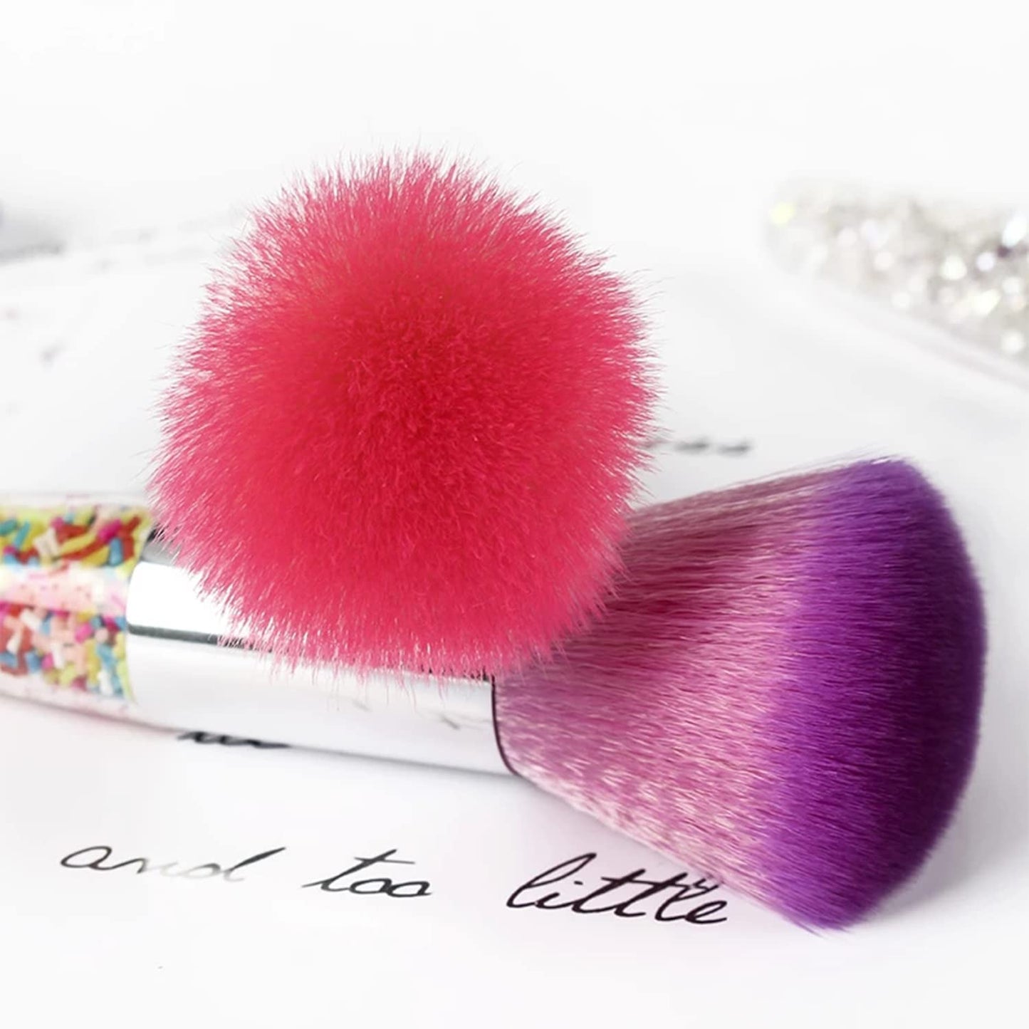 DANNEASY 3pcs Nail Dust Brush Nail Brushes for Cleaning Dust Nail Powder Brush Nail Duster Large Makeup Blush Brush Nail Art Brush Set Nail Art Tools
