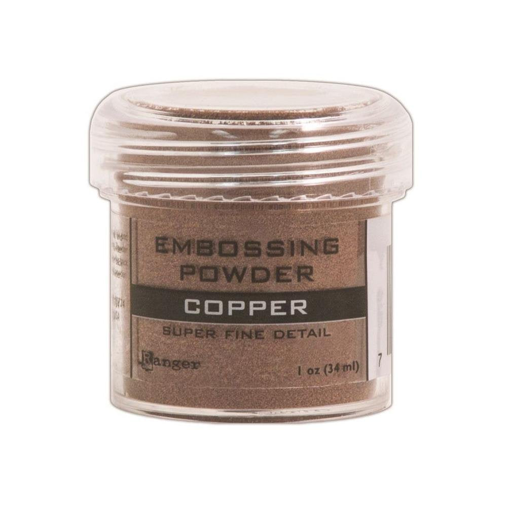 Ranger - Heat Embossing Powder for Cardmaking - Metallic - Gold, Silver, Platinum, Copper & Princess Gold - 5 Item Bundle