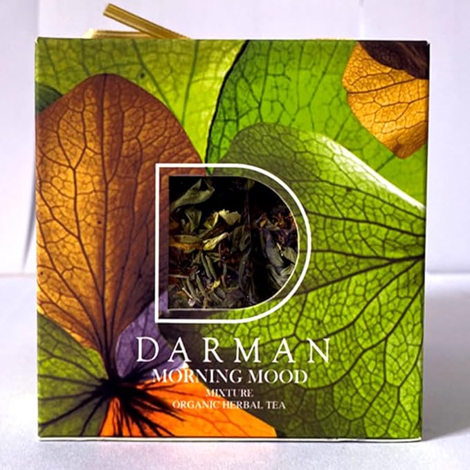 Armenian Herbal Tea “Morning Mood” Blend – 1.4 oz | Premium Wild Mountain Herb Selection Featuring Wild Mint, Saint John’s Wort & Helichrysum | Exquisite Tea Gift Box for Invigorating Mornings and Natural Wellbeing