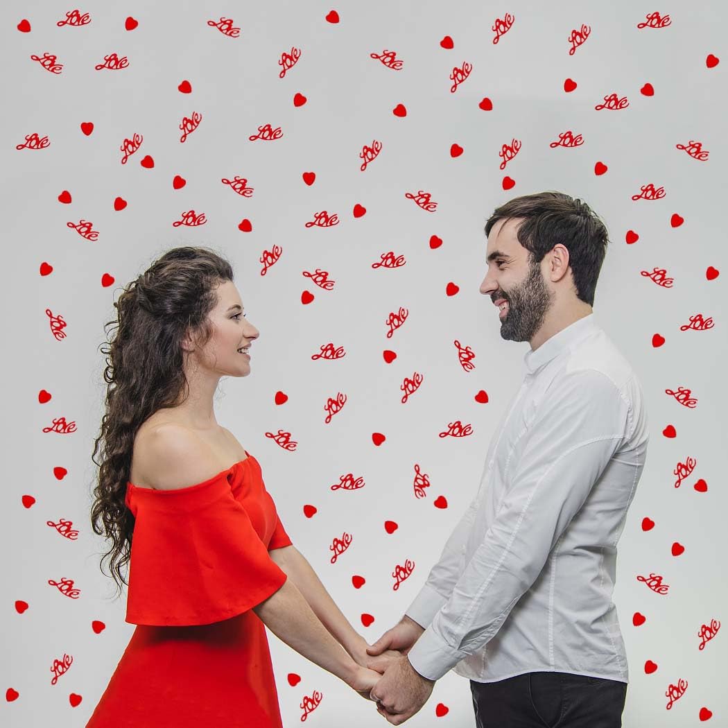Valentine's Day confetti Love Hearts Table Confetti for Wedding Decoration Supplies Valentine's Day Party Sets