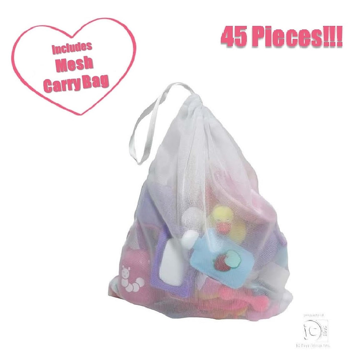 Baby Nursery 45 Piece Accessory Bag | JC Toys - for Keeps Playtime! | Accessories fit Most Dolls up to 15" | Play Accessories | Ages 2+