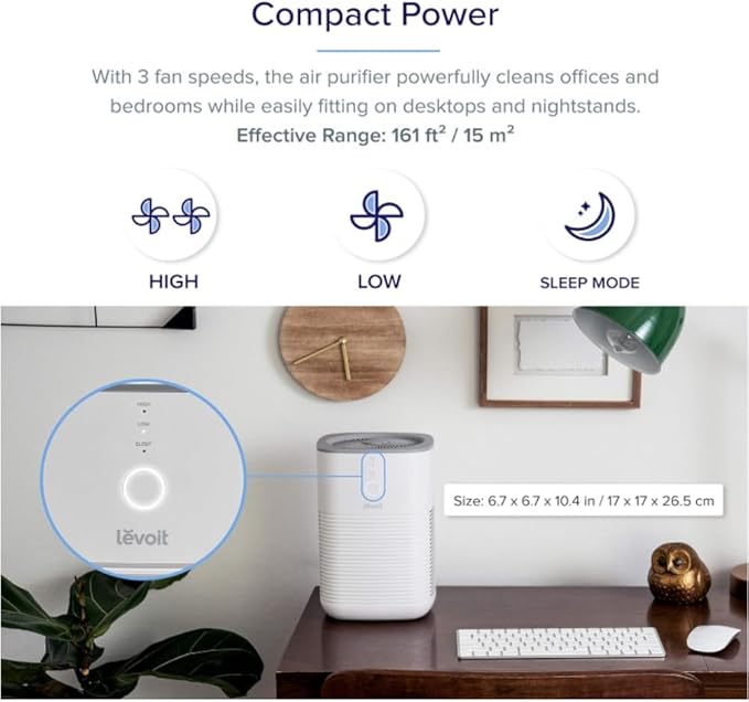LEVOIT LV-H128 Air Purifier Replacement, 3-in-1 Pre-Filter, Capture Dust Smoke Pollen, Activated Carbon, 3-Stage Filtration System, 2 Piece Set, LV-H128-RF, 1 Pack