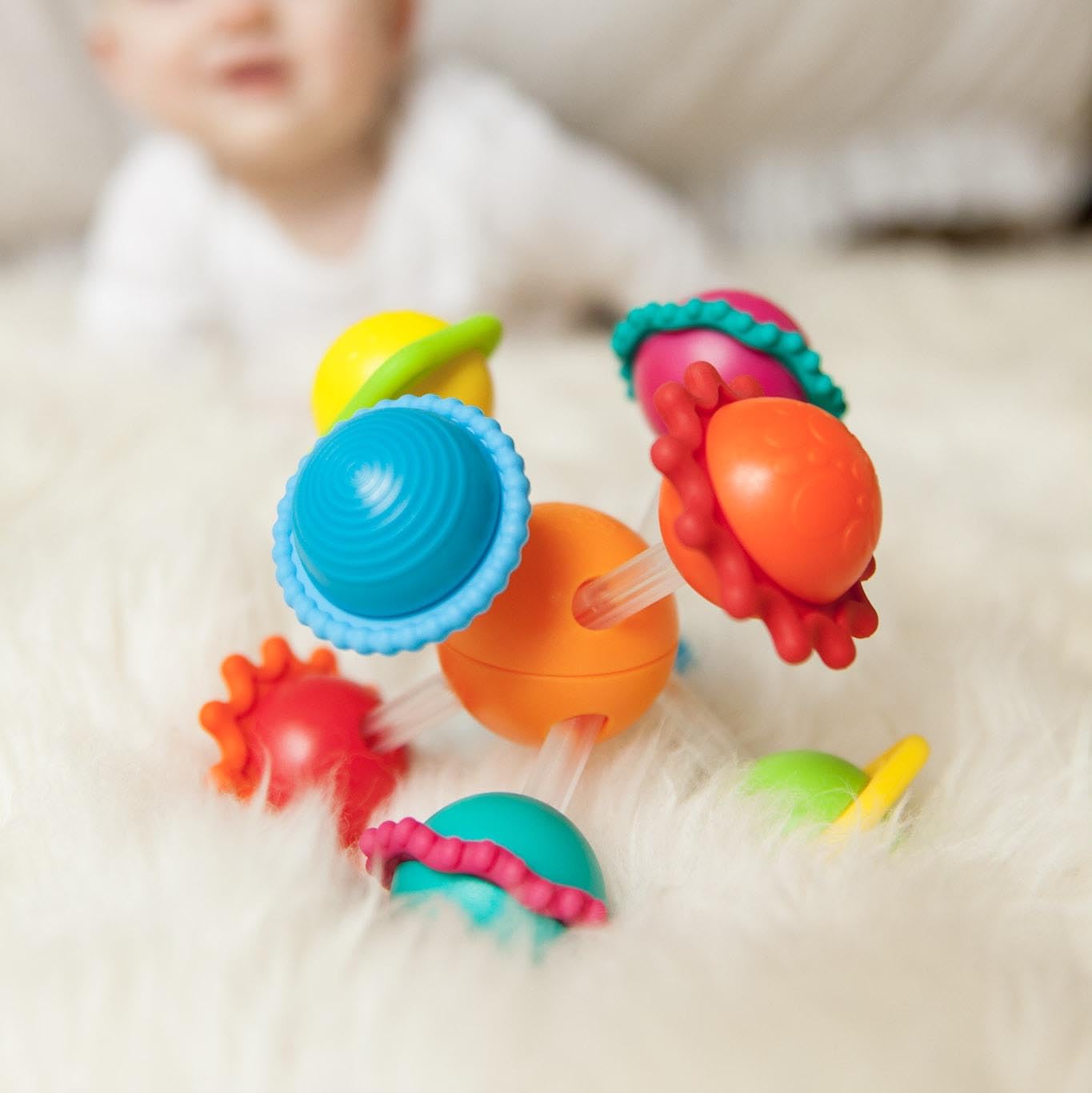 Fat Brain Toys Wimzle, Sensory, Fidget Toys for Toddlers, Babies 6 Months+