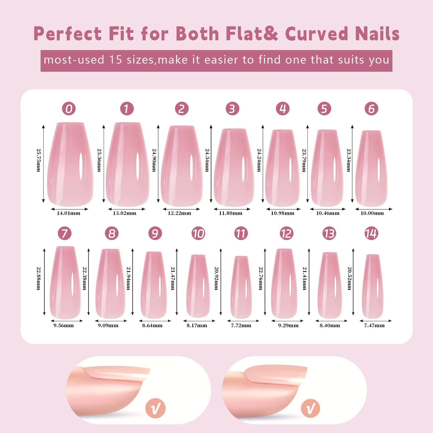 OFDNE Press on Nails Coffin 5 Colors Soft Gel Nail Tips 150pcs Full Cover Natural Long Lasting Fake Nails Extensions for Easy DIY Nail Art