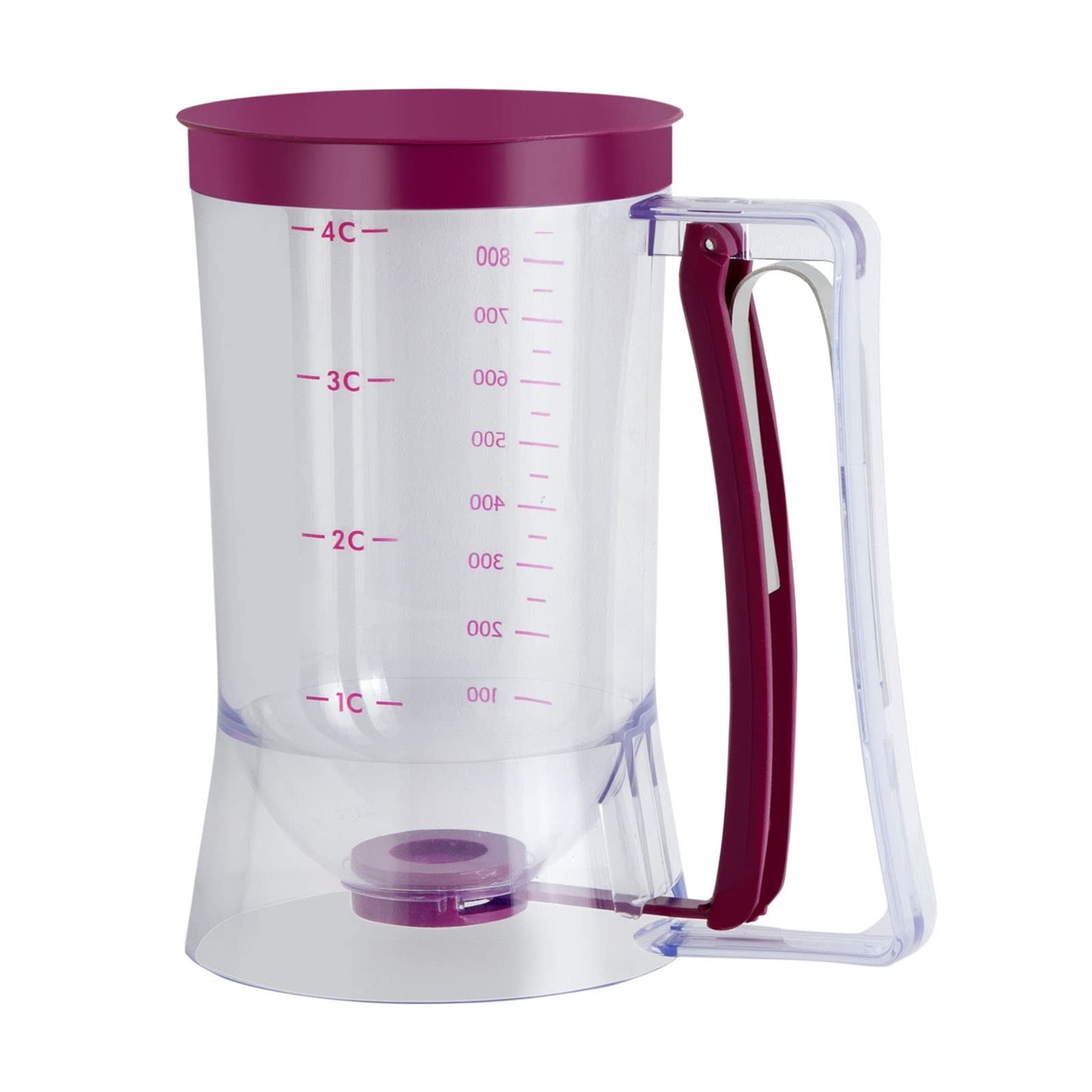 CHuangQi Cake Batter Dispenser for Pancake Cupcake Waffles, Perfect Baking Tool with Measuring Label