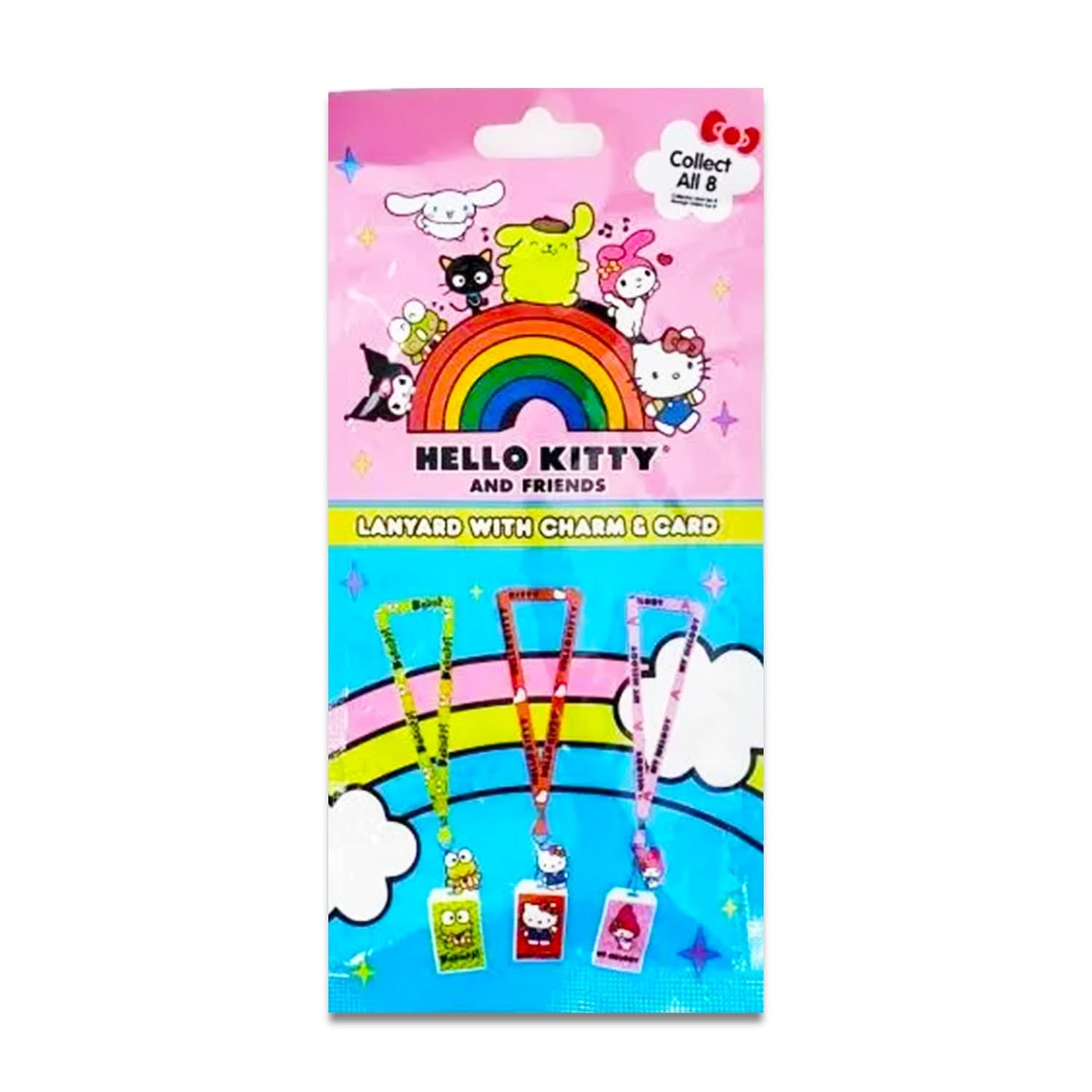 Hello Kitty Lanyard Blind Bag 3 Pack – Hello Kitty Gift Bundle Including 3 Lanyards with Charms, Card Holders and More | ID Holder Set