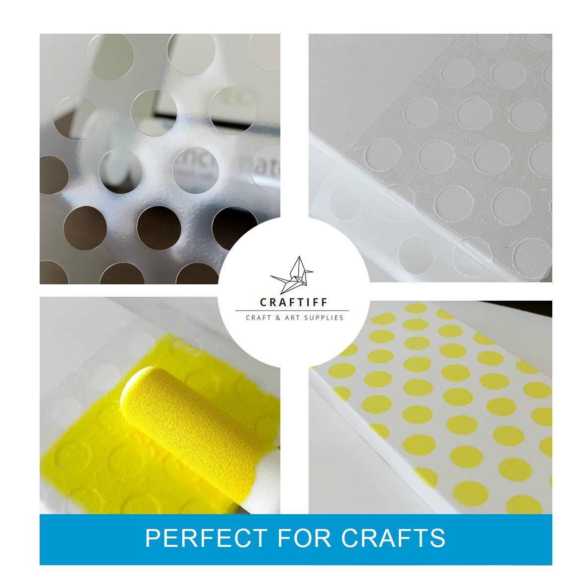 30 Pieces 6 mil Extra Thick Blank Stencil Film Mylar Template Sheets Clear Acetate, 12 x 12 Inches by Craftiff