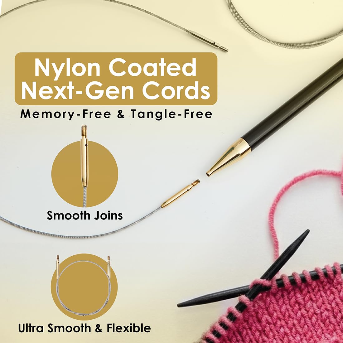 Lantern Moon Heirloom Interchangeable Circular Knitting Needle Set 5" (13 CM) | 10 US Sizes (2.5 to 11)