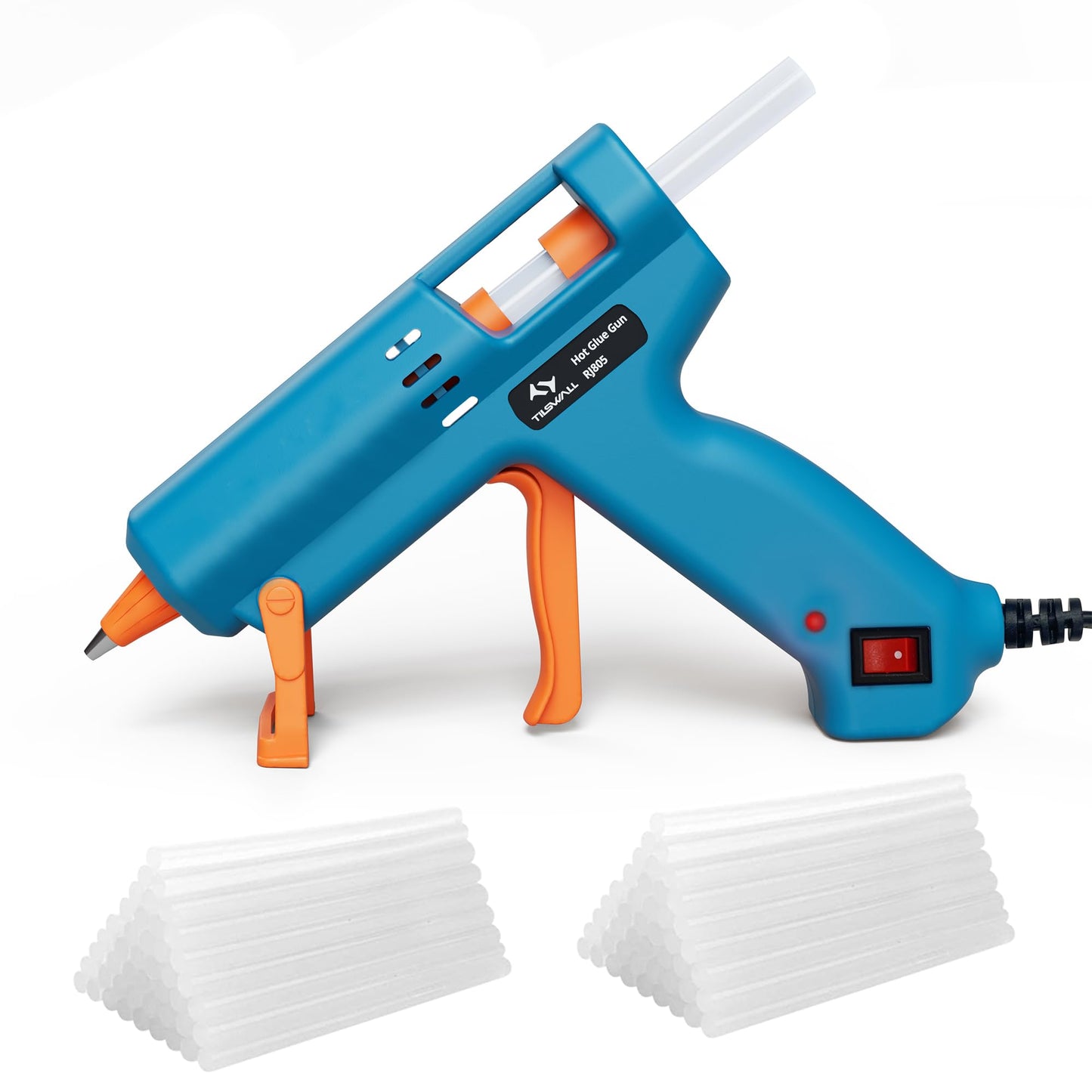 Tilswall Hot Glue Gun Kit with 30 Glue Sticks & Black Gift Box 7.5''x7.2''x2.8''