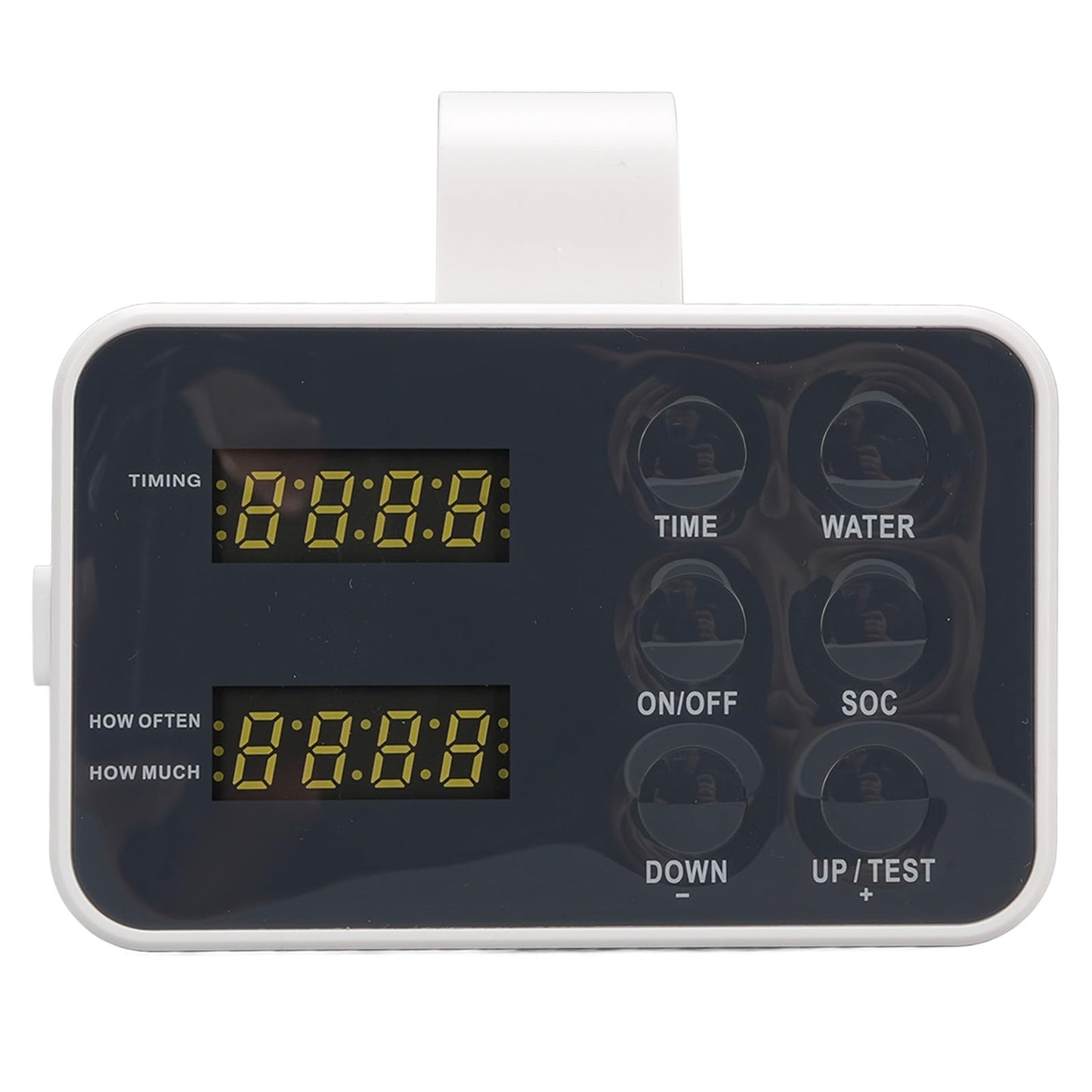 Focket Drip Irrigation System, Programmable Schedule IP65 Weather Proof Anti Siphon Self Watering System, Automatic Plant Waterer with 15 Drippers T Shaped Connectors for Indoor Plants