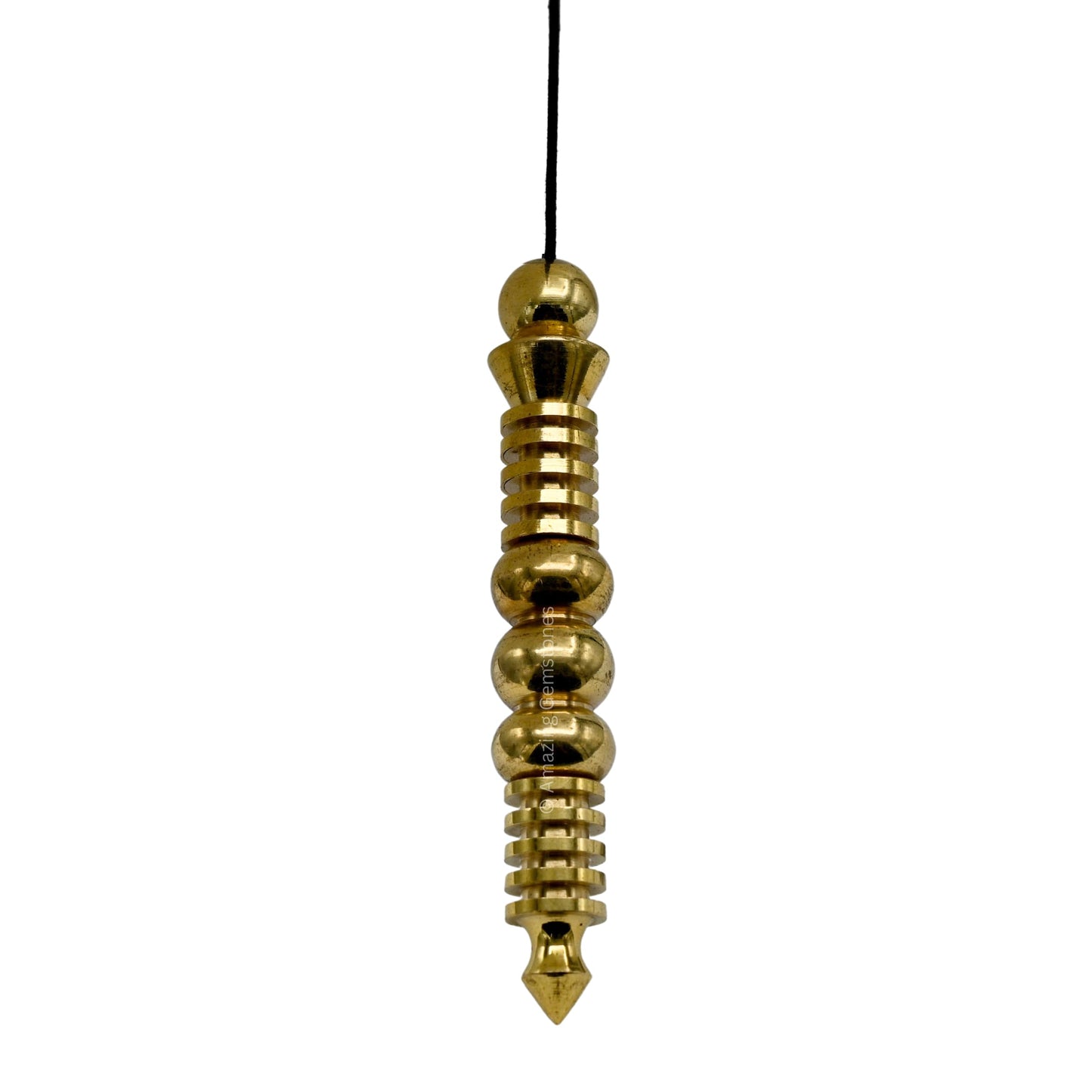 Amazing Gemstone Healing Metal Pendulums for Divination, Gold Orion Double ISIS Steel Copper Pendulum High Energy Pendulo de Bronce Pendulos de Mesa MP26