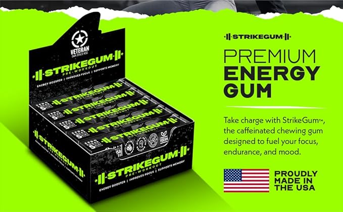 StrikeGum - Home page - Strike Premium Energy Gum | Tray