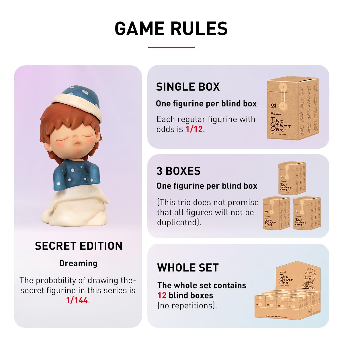 POP MART Hirono The Other One Blind Box Figures, Random Design Box Toys for Modern Home Decor, Collectible Toy Set for Desk Accessories, 1PC