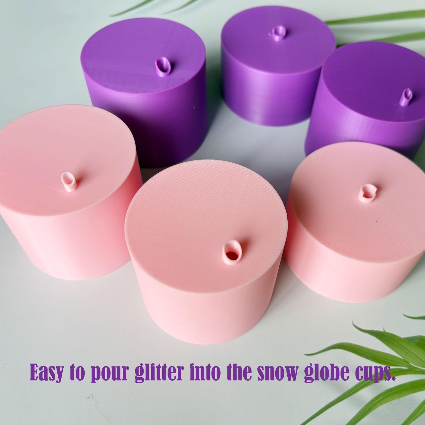 JILINWE Snow Globe Glitter Funnel,3Pcs Snow Globe Tumbler Funnel Large Glitter Funnel for Making Snow Globe Tumblers,NO Mess