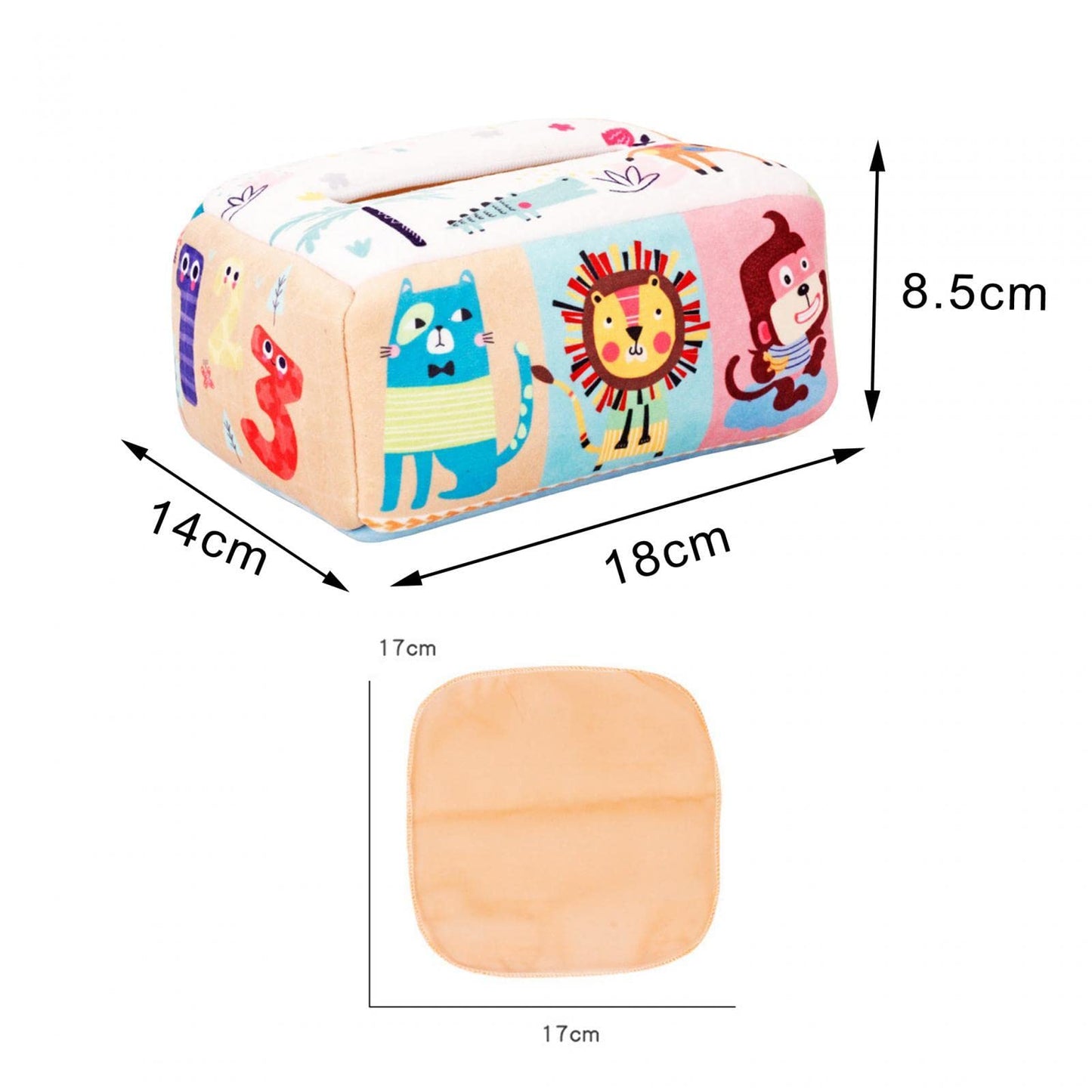 Sensory Toys for 6-12 Months, Tissue Box for, Toys for 6-12 Months, Sensory Scarves, Preschool Learning Toys, Style A