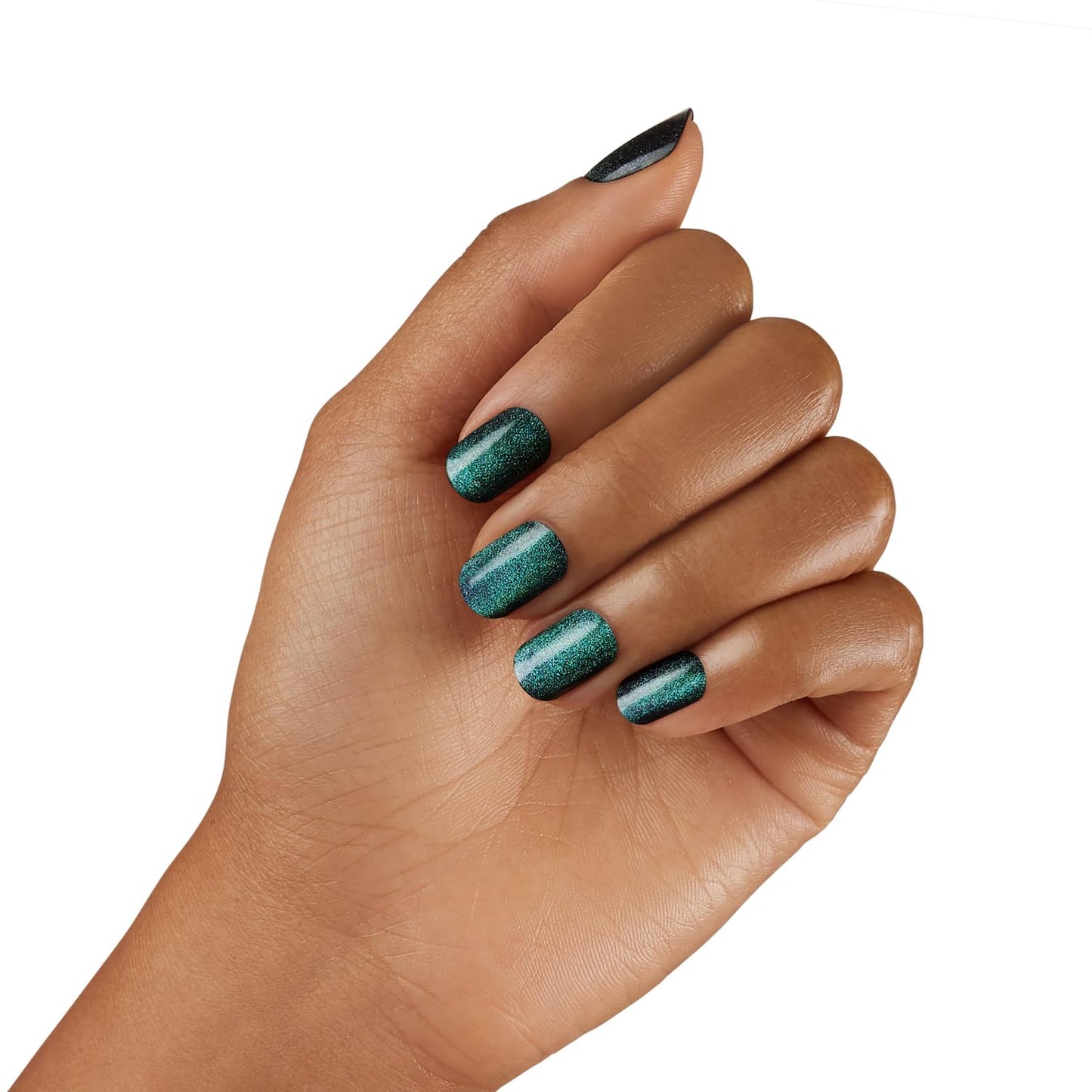 Dashing Diva Glaze Nail Strips - Stone Cold | Works with Any LED Nail Lamp | Long Lasting, Chip Resistant, Semicured Gel Nail Strips | Contains 34 Salon Quality Nail Wraps, 2 Prep Pad, 1 Nail File