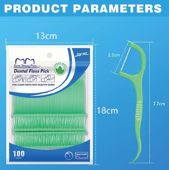 Fruit Flavored Floss，toothpicks，Cleaning Teeth，Ultra-fine Dental Floss Stick, Fight Tooth Decay and Keep Your Teeth Clean，Teeth Cleaning Tool (400 Pieces (Bagged/Single line), Mixed Flavors)