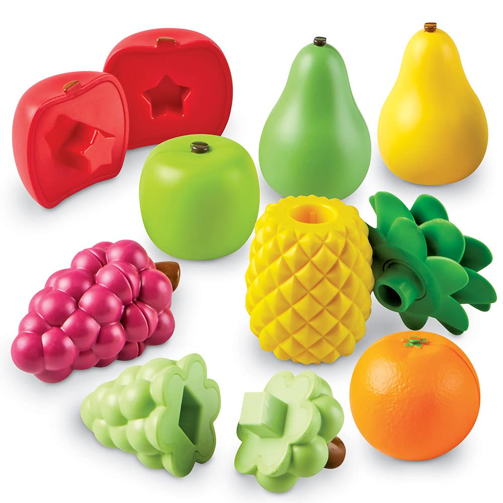 Learning Resources Snap-n-learn Fruit Shapers,Fine Motor Toy for Toddlers, Ages 2+